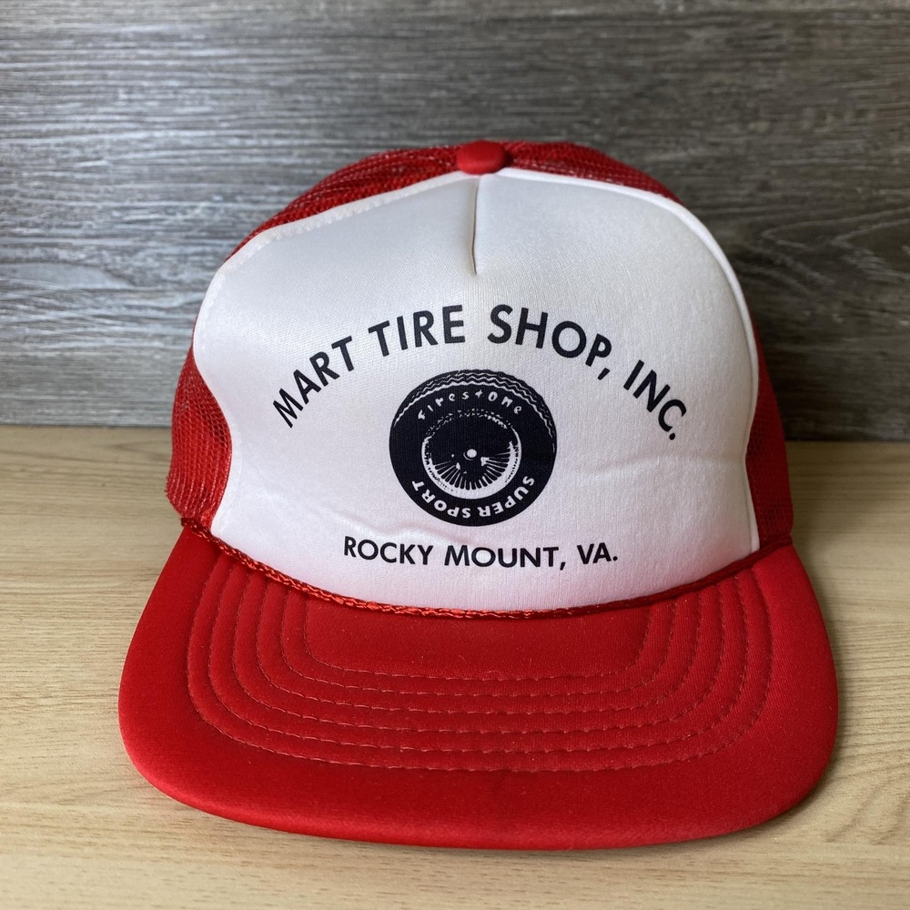Vintage Mart Tire Shop Hat Cap SnapBack Trucker Rocky Mount Virginia